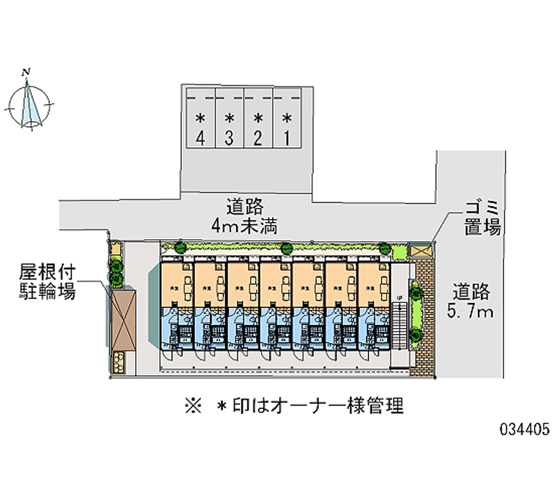 レオパレス園光Ⅰ 区画図