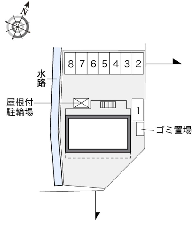 レオパレスあさがお 配置図