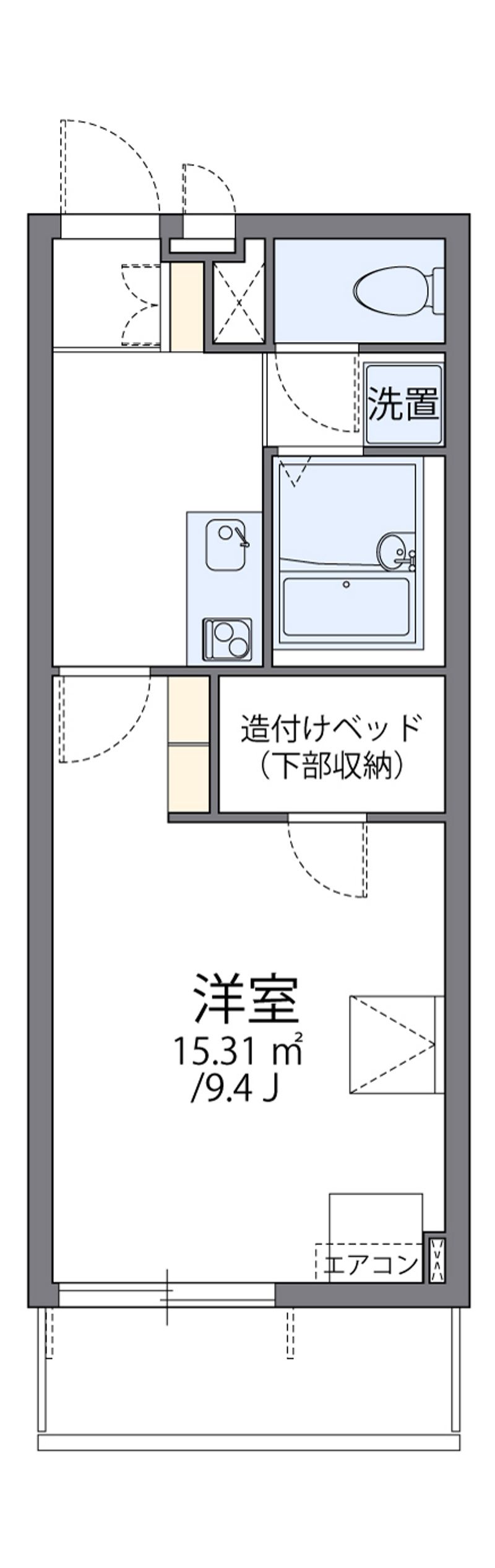 レオパレス宇都宮南 間取図