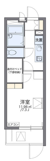 レオパレスフォーマルハウト 間取り図