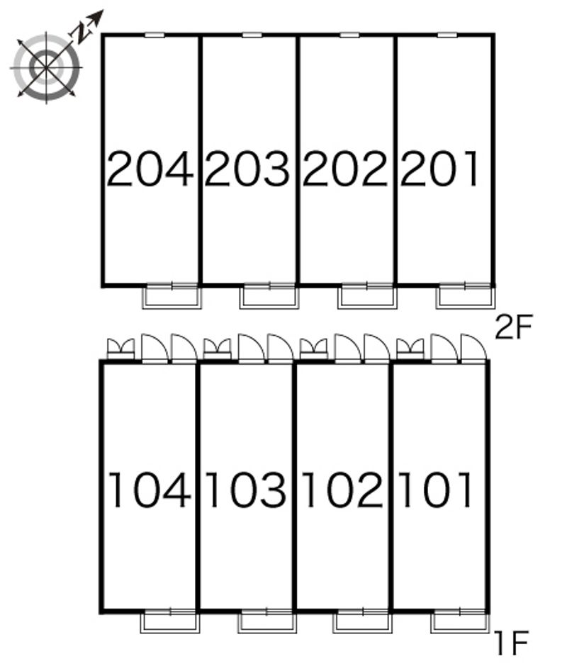 レオパレスカーサ　コンフォート 間取り配置図
