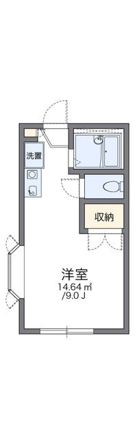 レオパレス萩原 間取り図