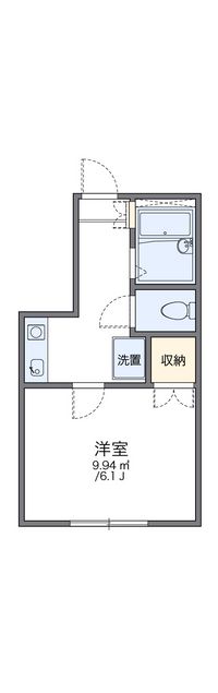 レオパレス浜乃木 間取り図