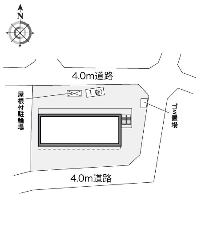 レオパレス日野ＯＧＭⅢ 配置図