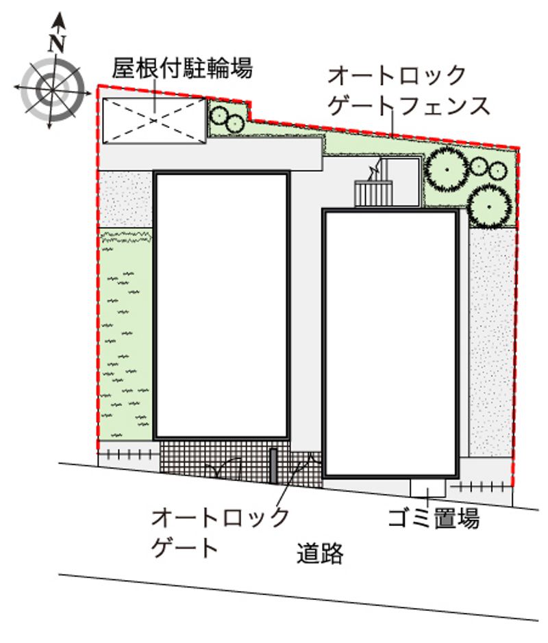 レオパレス新桜台 配置図