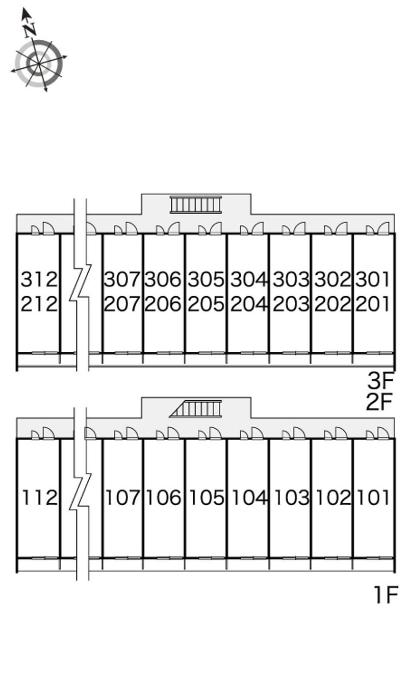 レオパレスＭＡＴＳＵＭＯＴＯ 間取配置図