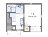 クレイノＨＩＧＡＳＨＩＮＯ 間取り図