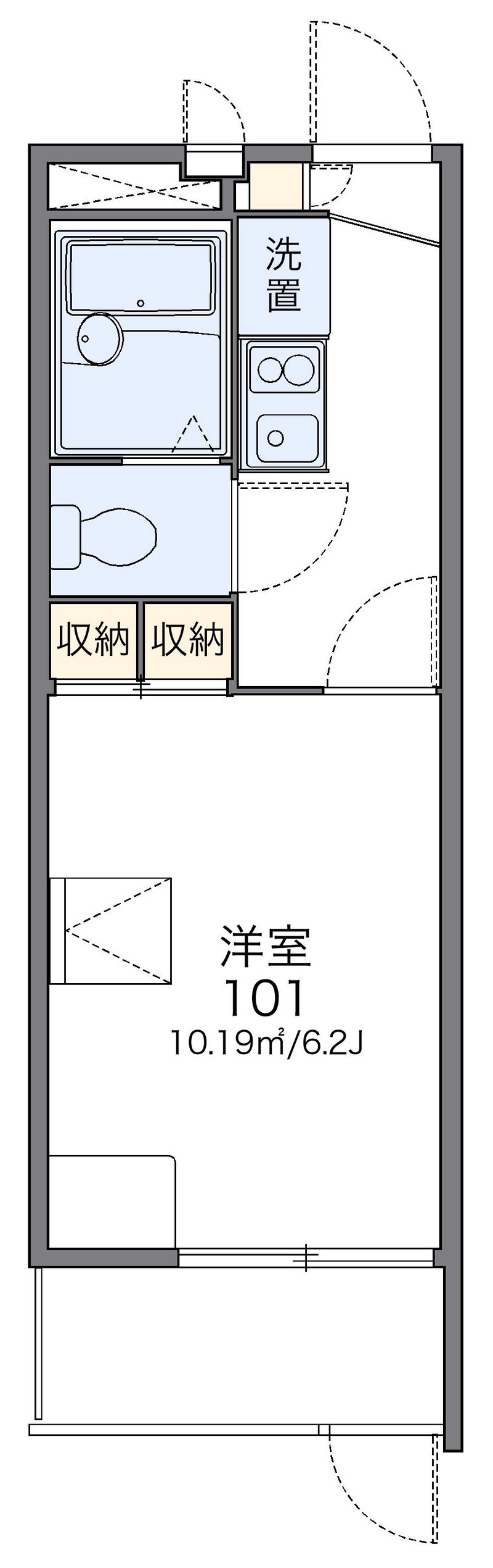 レオパレスホープ２１ 間取図