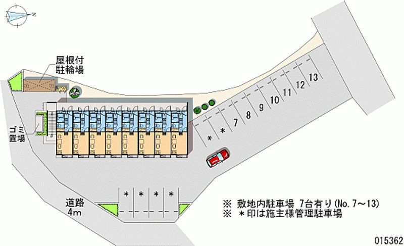 レオパレス赤い長ぐつ 月極駐車場