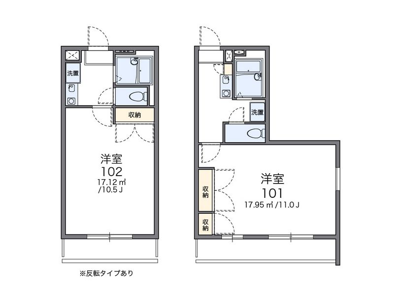 レオパレスウィステリアガーデン 間取図