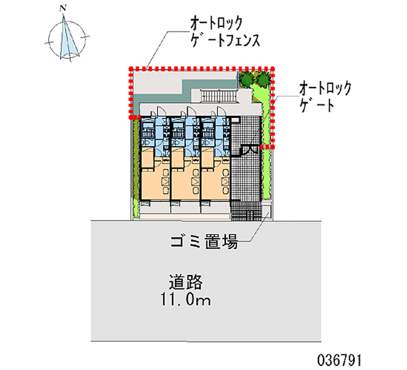 レオパレスＥＡＳＴＡＧＥⅡ 区画図
