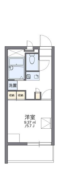 レオパレスＲｙｕｓｅｉ中道通 間取り図