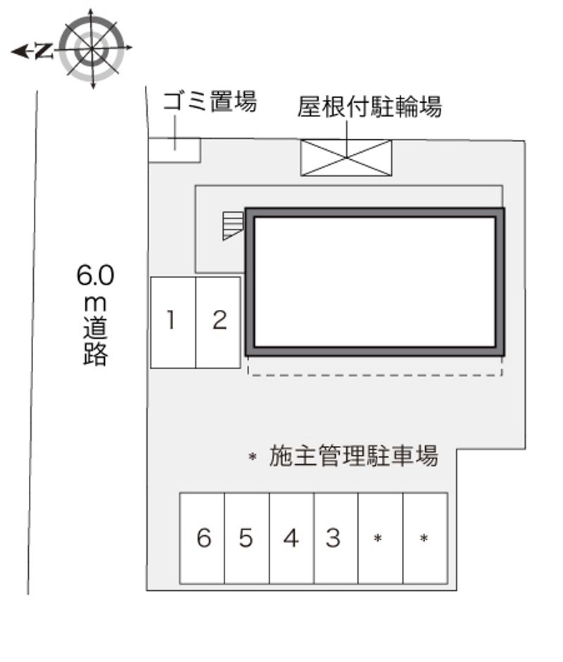 レオパレスＳｕｐｅｒｉｏ　友 配置図