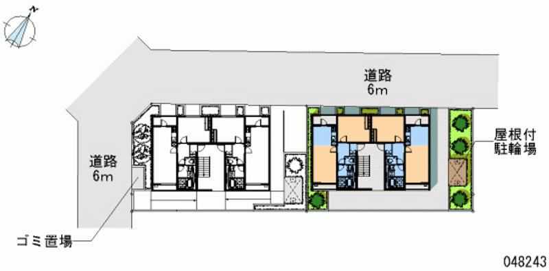 レオネクストオリーブＢ 区画図