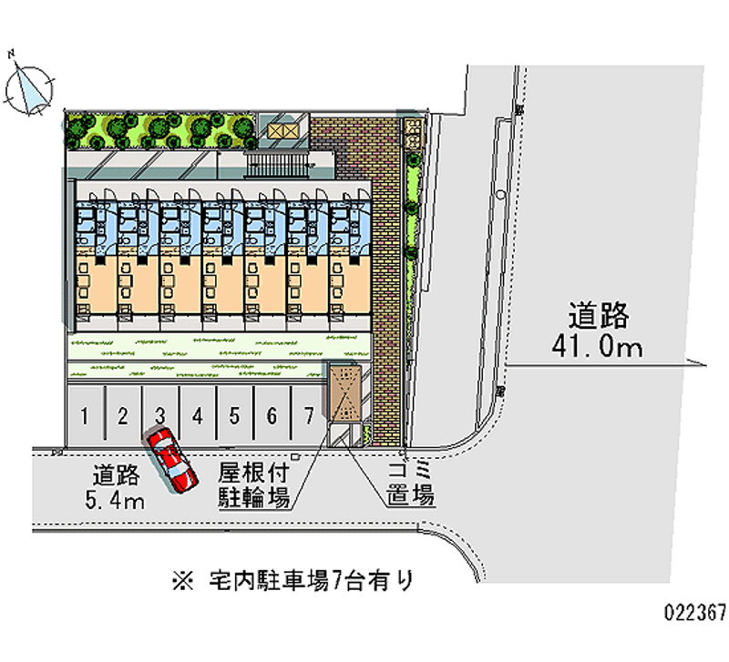 22367 Monthly parking lot