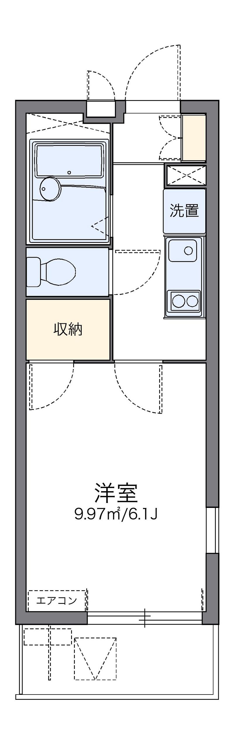 レオパレスＲｏａｄ　＆　Ｓｋｙ 間取り