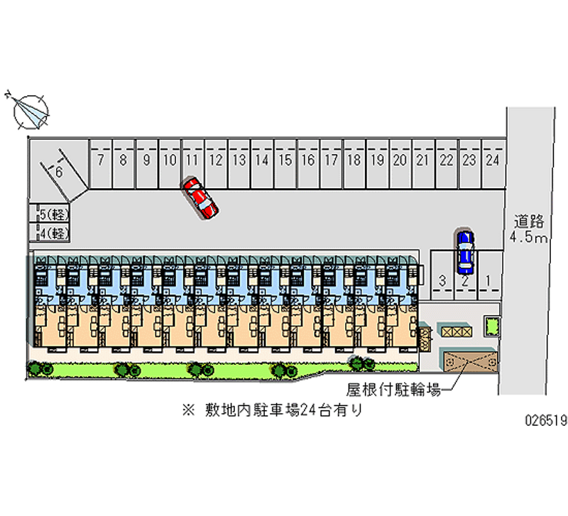 26519 Monthly parking lot