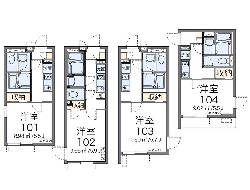 クレイノ笹塚南山 間取図