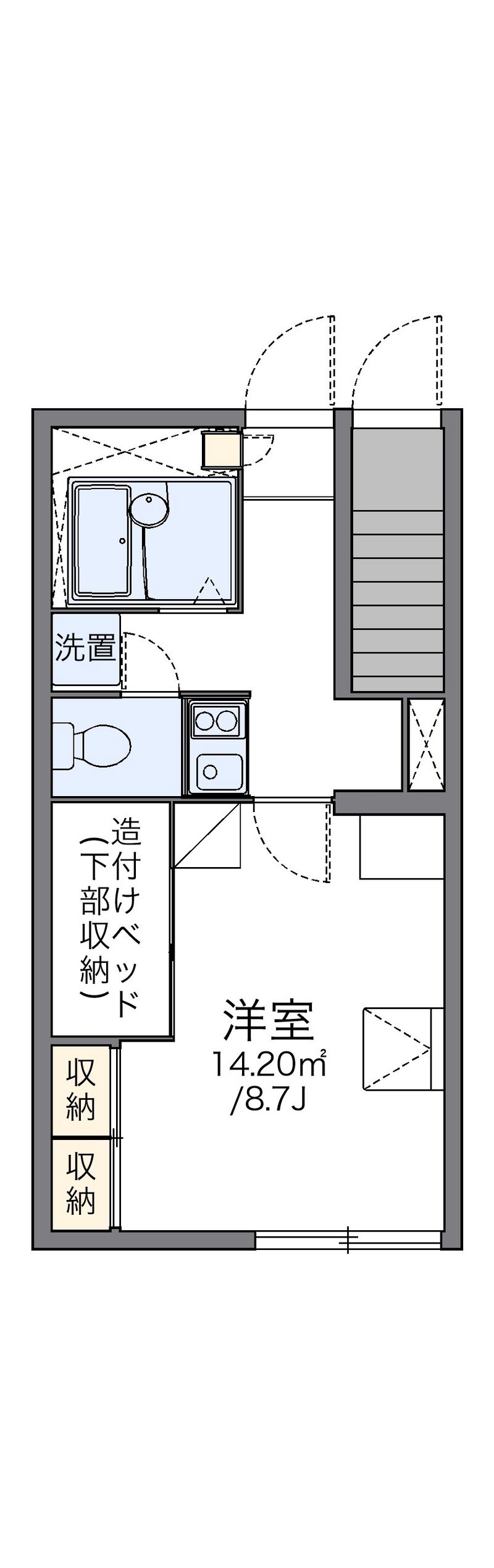 レオパレスロータス 間取図