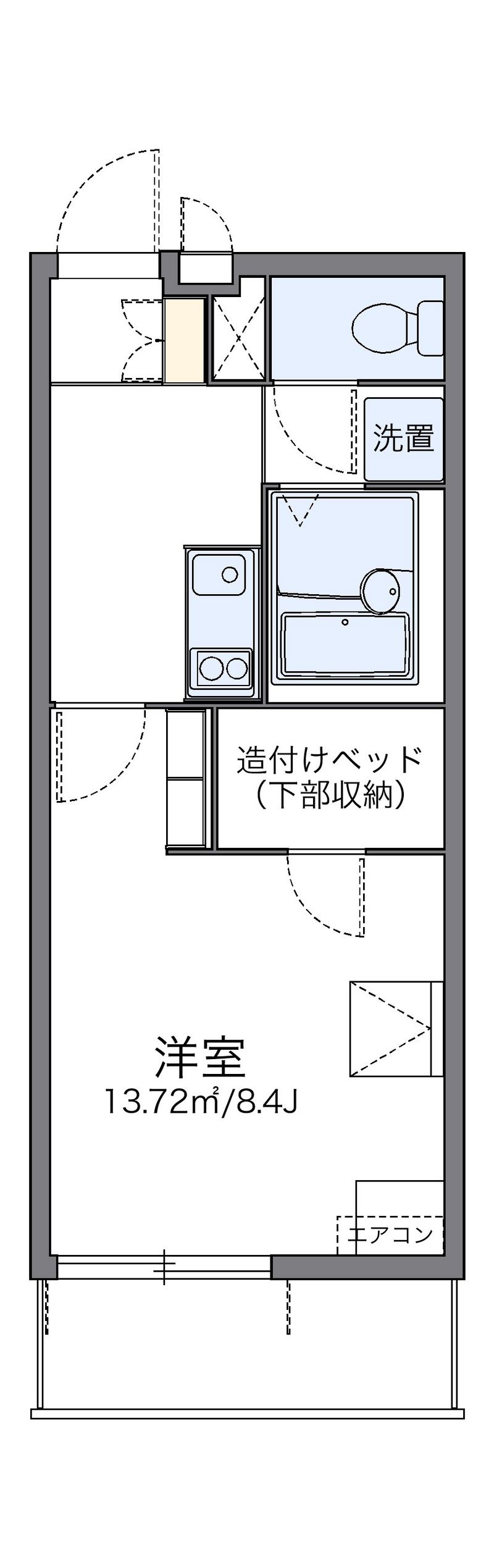 レオパレスＫ 間取図