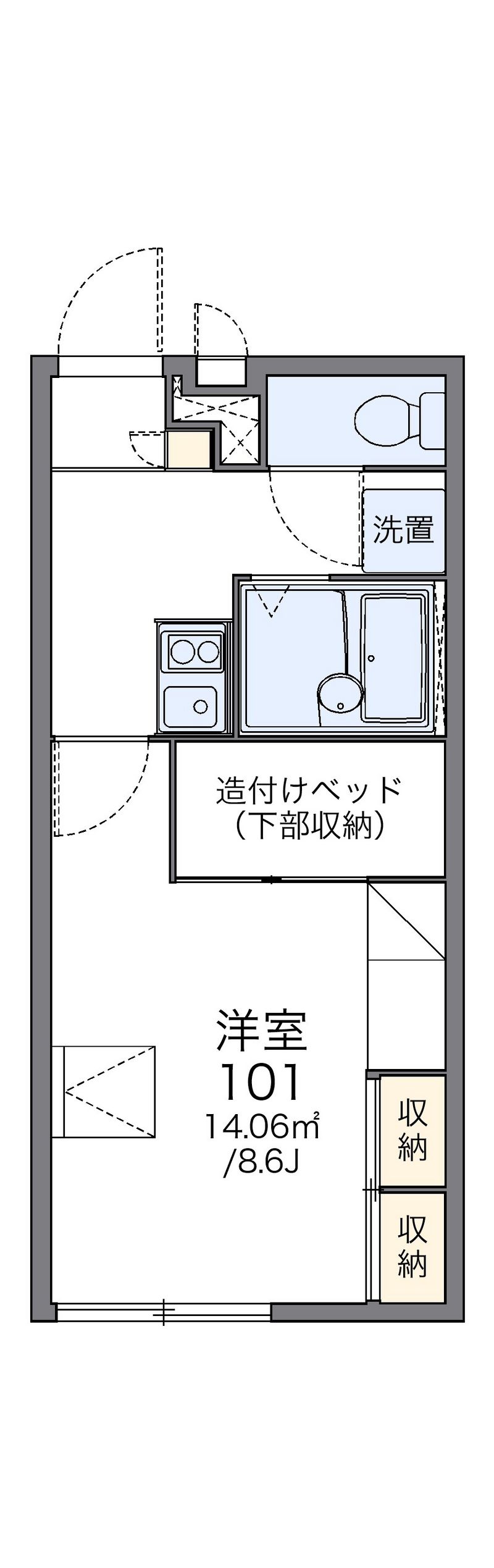レオパレス純 間取図