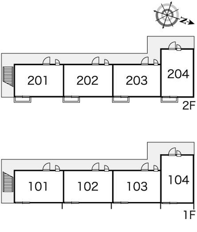 レオパレスグラティテュードⅢ 間取配置図