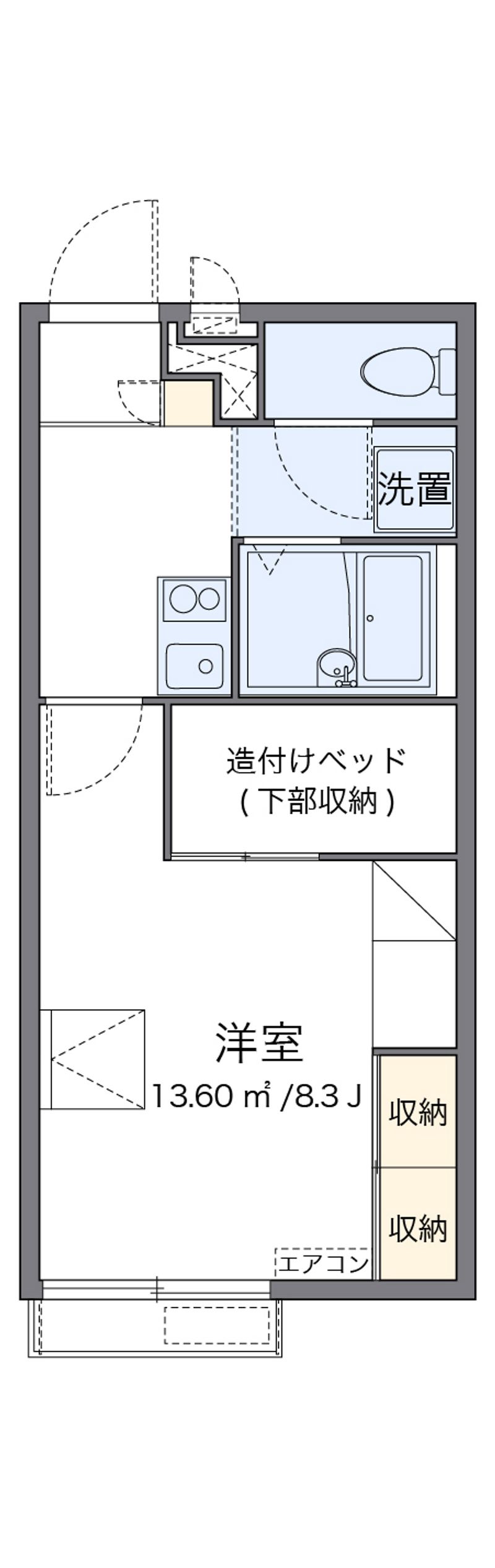 レオパレス白鳥 間取図