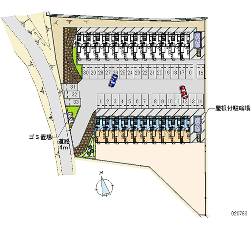 レオパレスなめとこ山　２ 月極駐車場