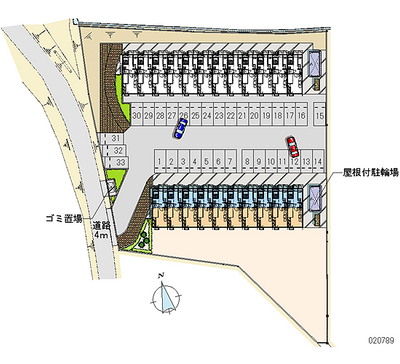 20789 Monthly parking lot