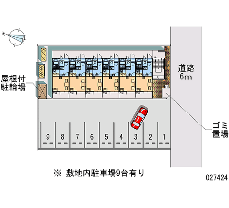 レオパレスグランシャリオ 月極駐車場