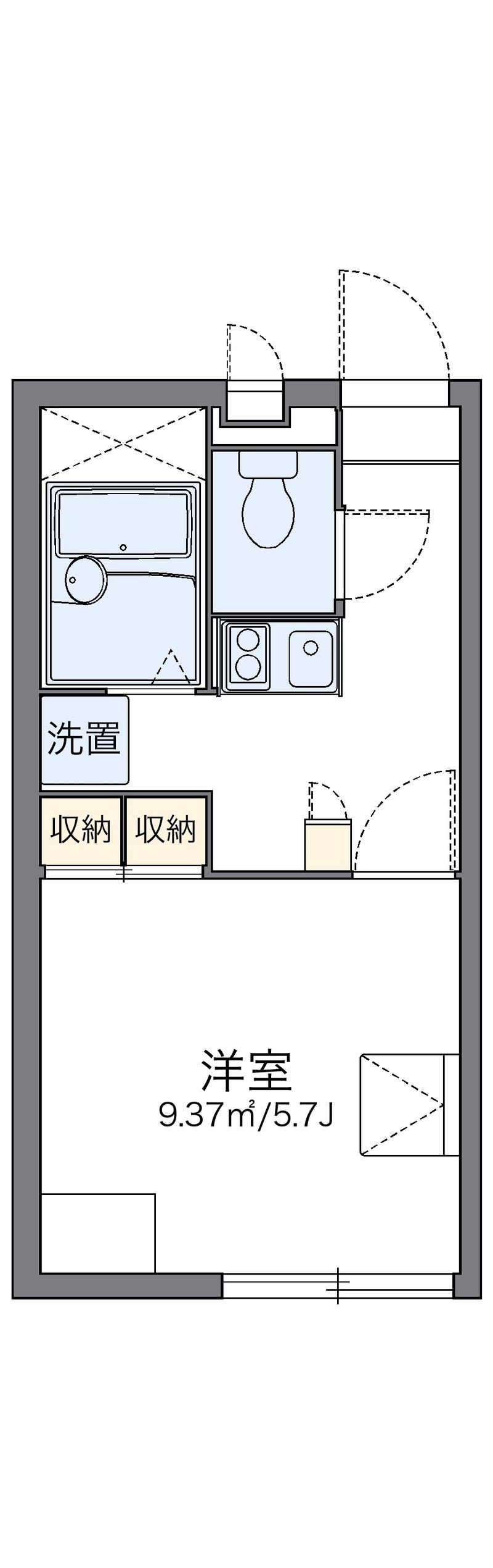 レオパレスＧＡＲＤＥＮＩＡ 間取図