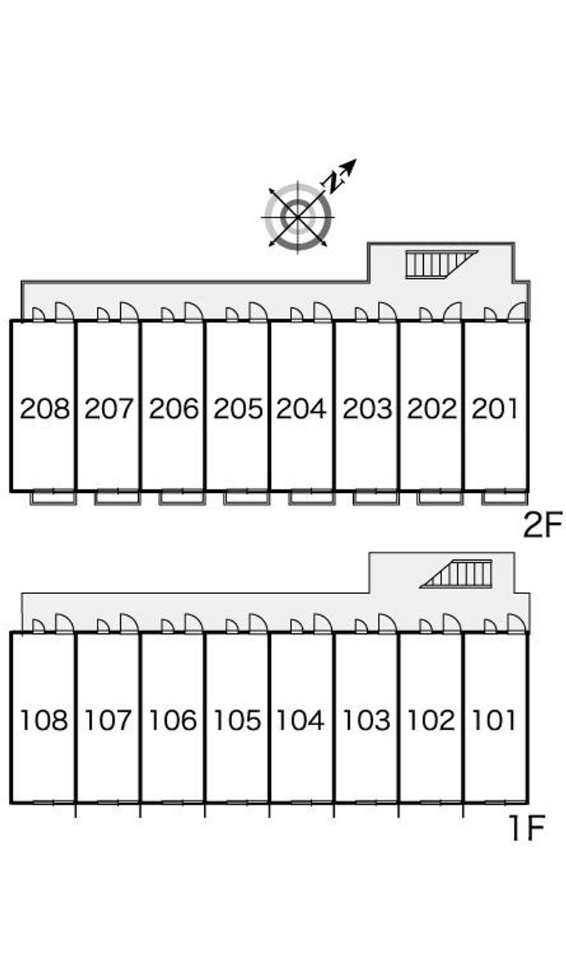 レオパレスブルーツリー 間取配置図