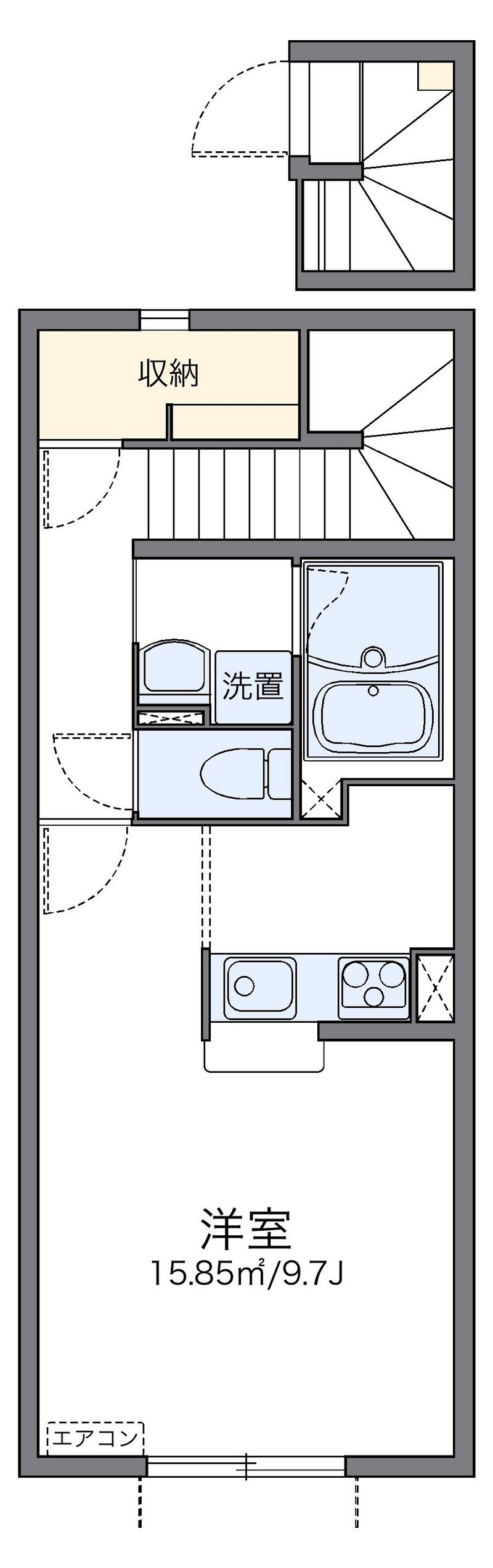レオネクストグレイス下田Ⅱ 間取図