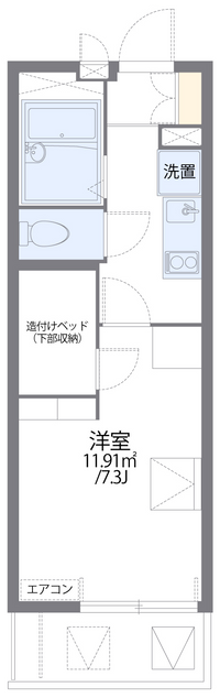 レオパレススカイトレイン 間取り図