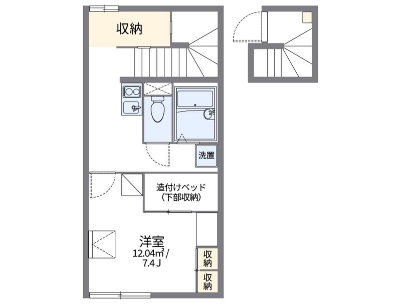 レオパレス若葉 間取図