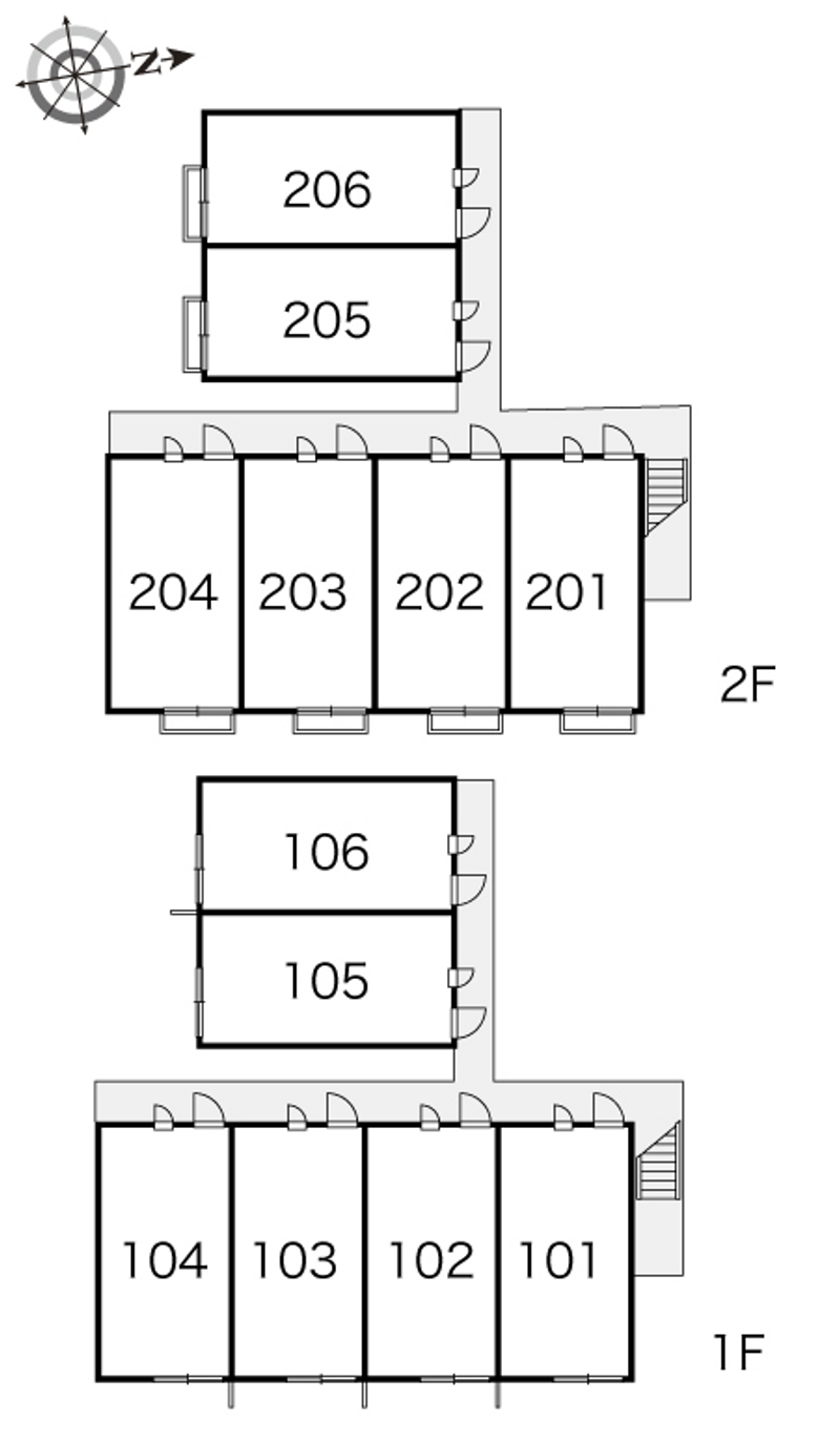 レオパレスルミエールⅡ 間取り配置図