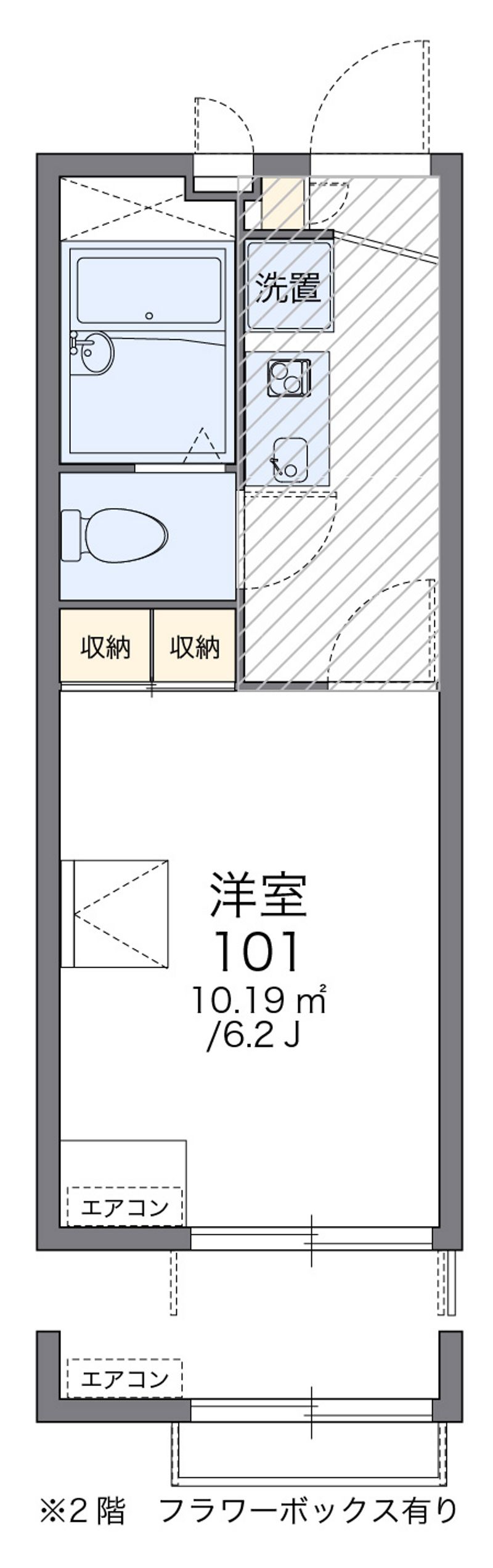 レオパレスラ　エスペランサ 間取図
