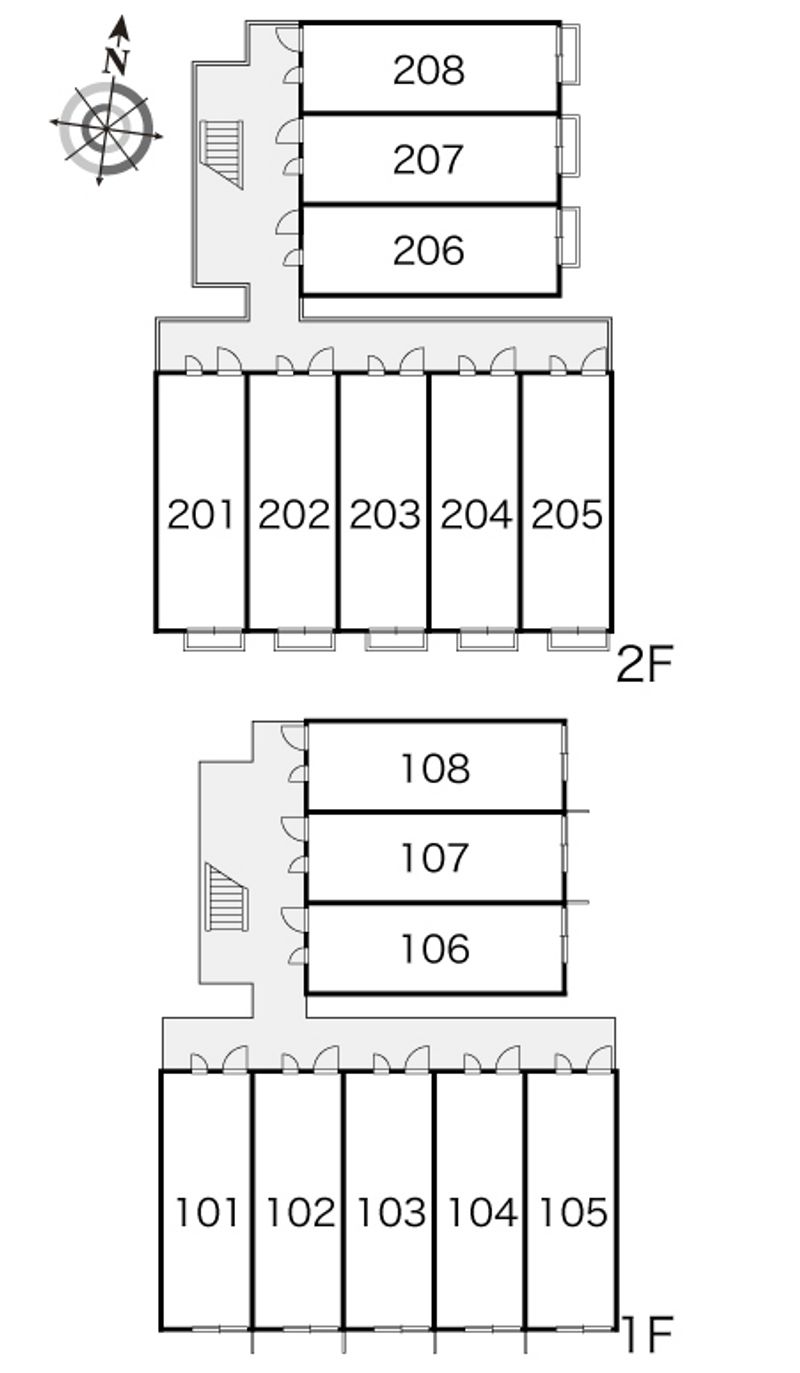 レオパレス孫六 間取配置図
