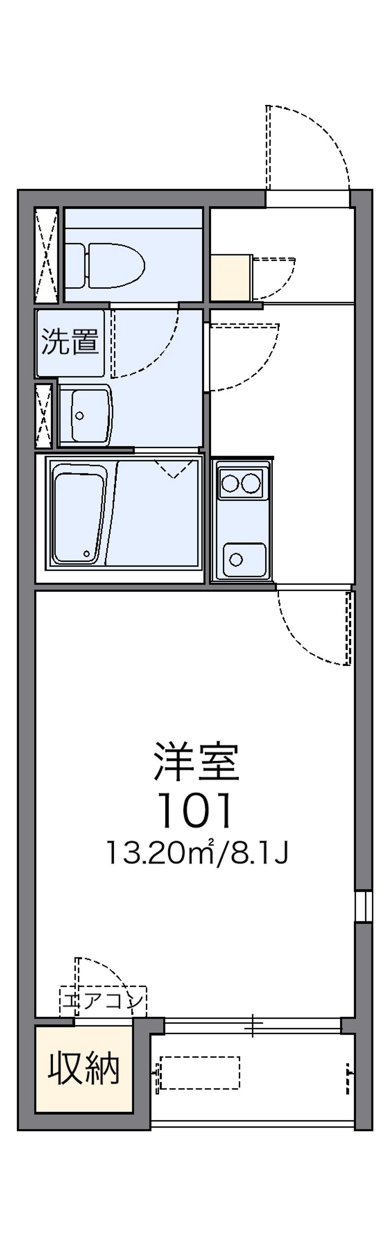 レオネクストラフィネあたご 間取図