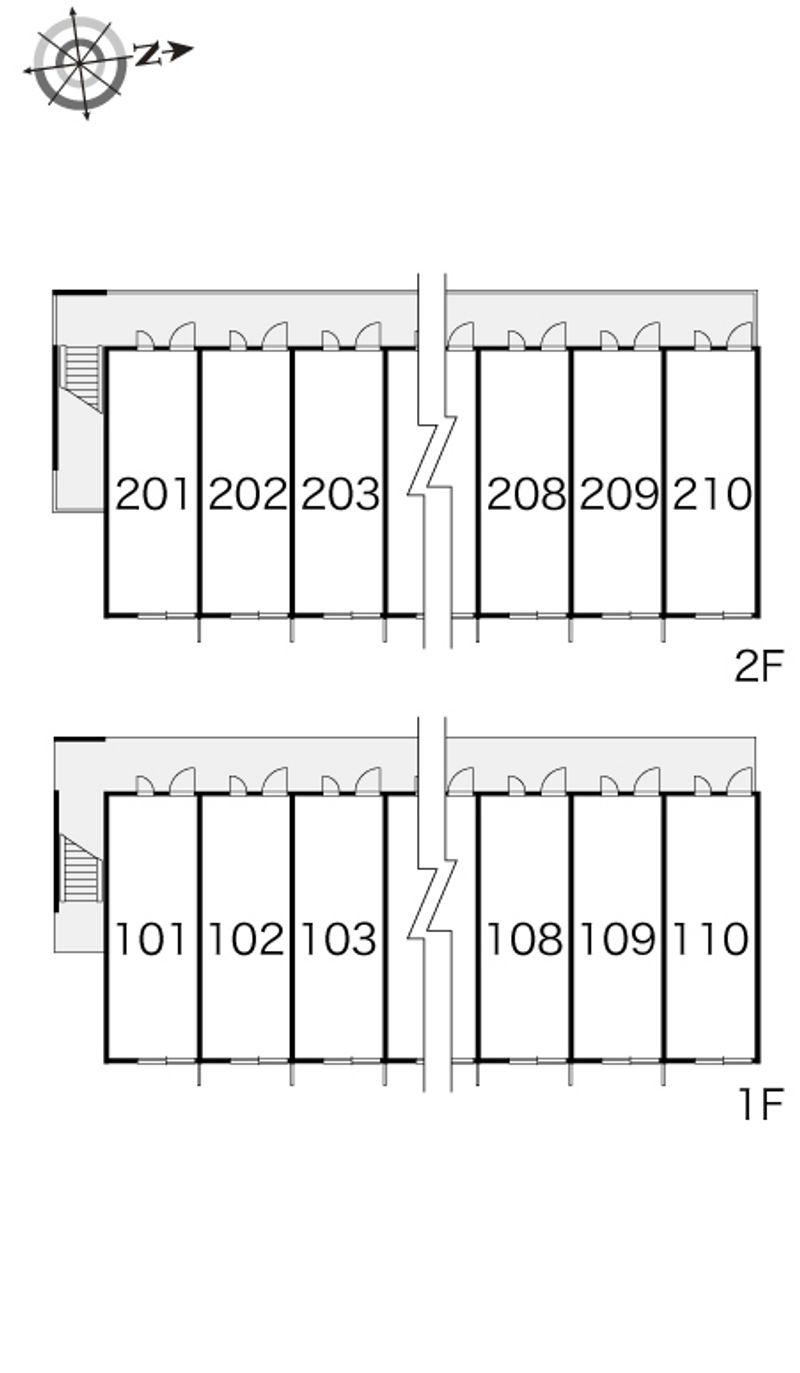 レオパレスＳＯＬＵＣＩＯＮ４ 間取り配置図