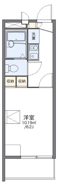 レオパレスフルール竹ノ下 間取り図