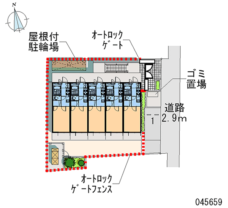 レオパレスイルソーレ 区画図