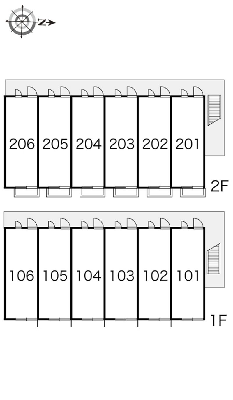 レオパレスコンフォート 間取り配置図