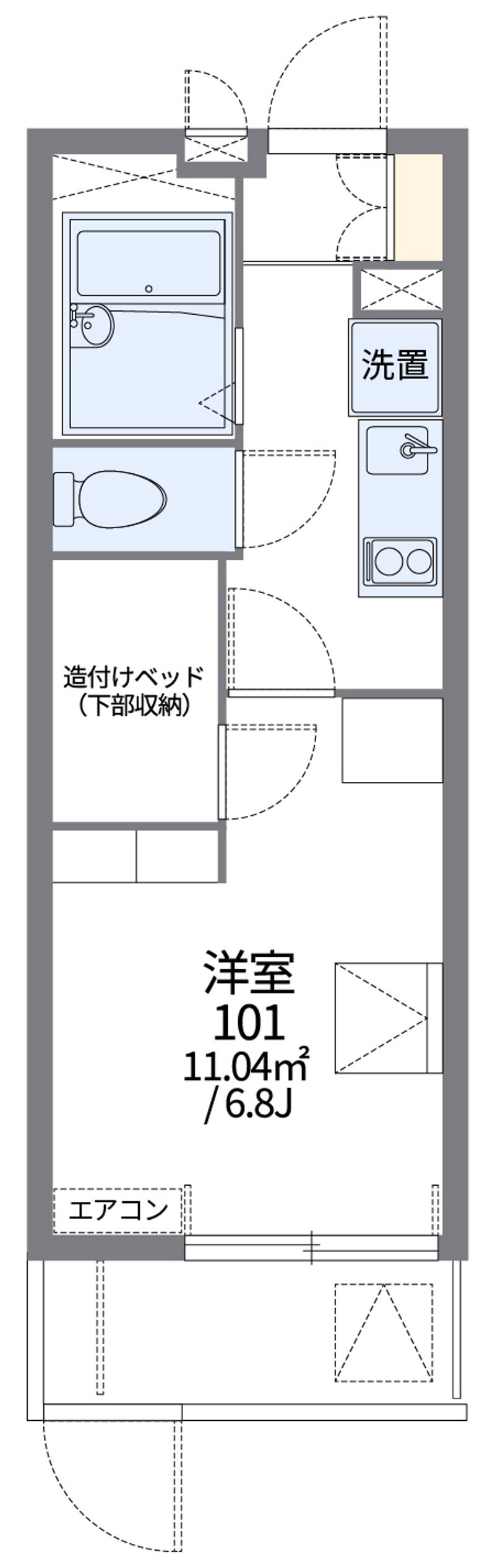 レオパレス寿光 間取図