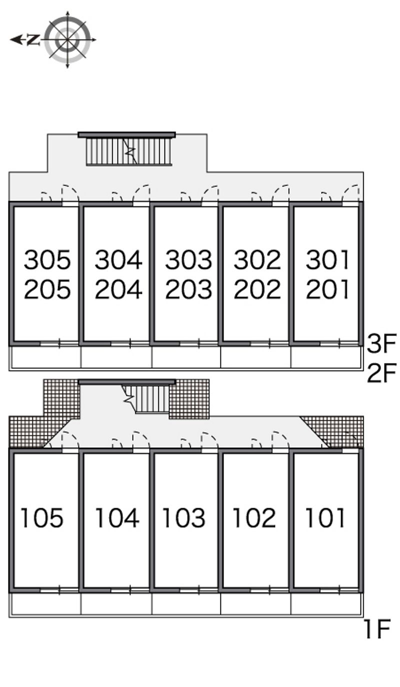 レオパレスシティセントラル 間取り配置図