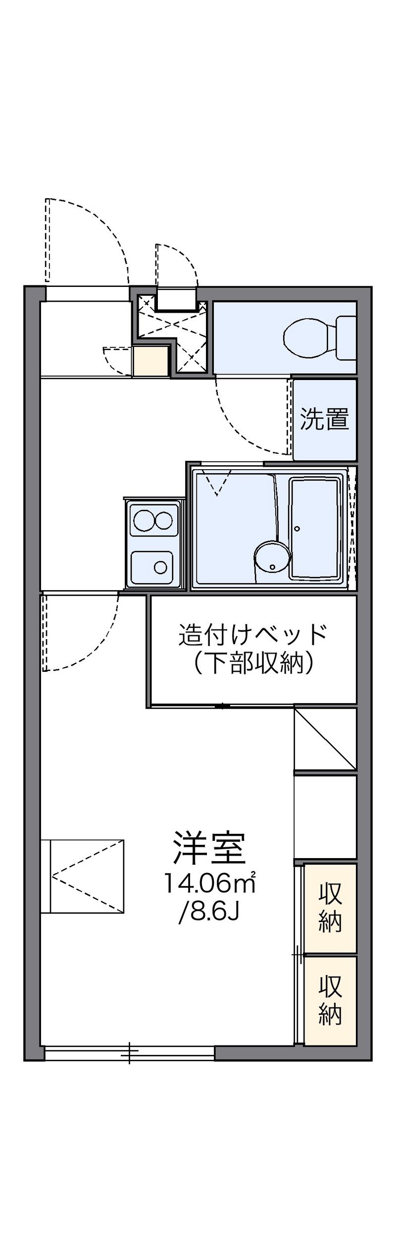 レオパレス恵 間取図