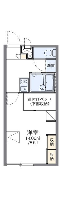 レオパレス恵 間取り図