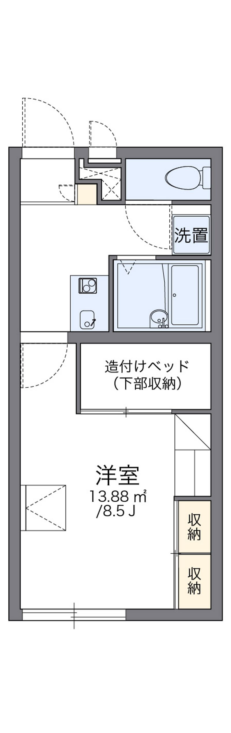レオパレスグリーンヒル 間取図