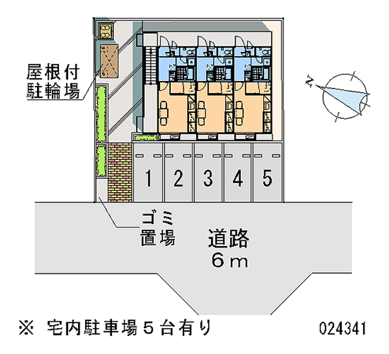 レオパレスミケ　Ｂ 月極駐車場