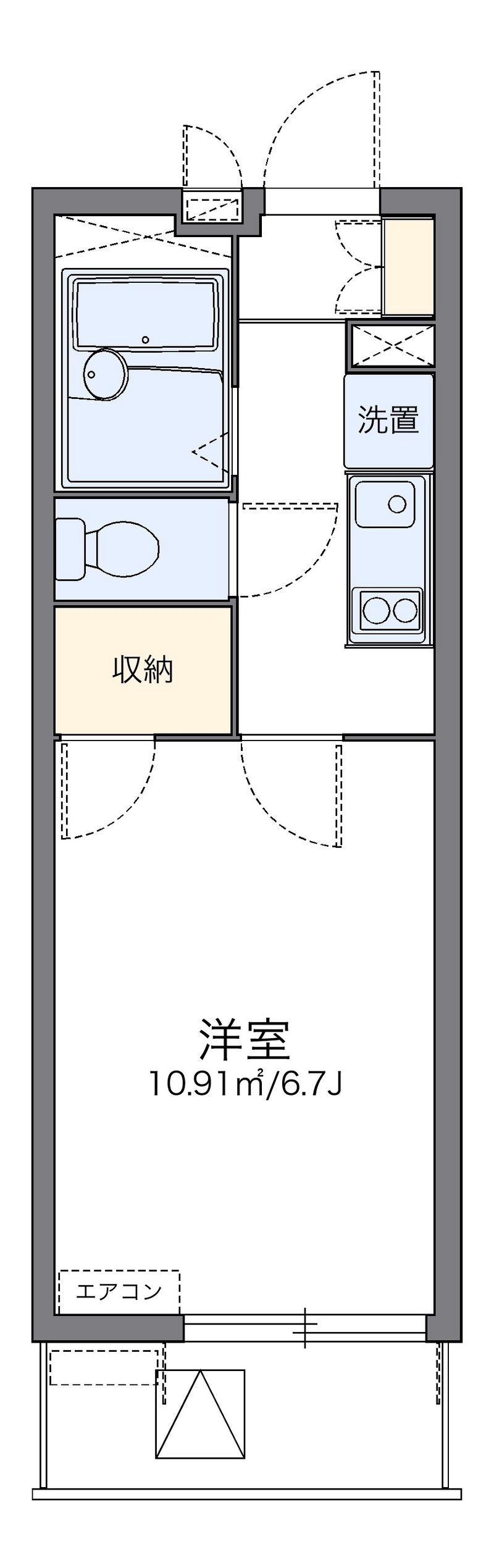 レオパレスラグレージュ 間取図